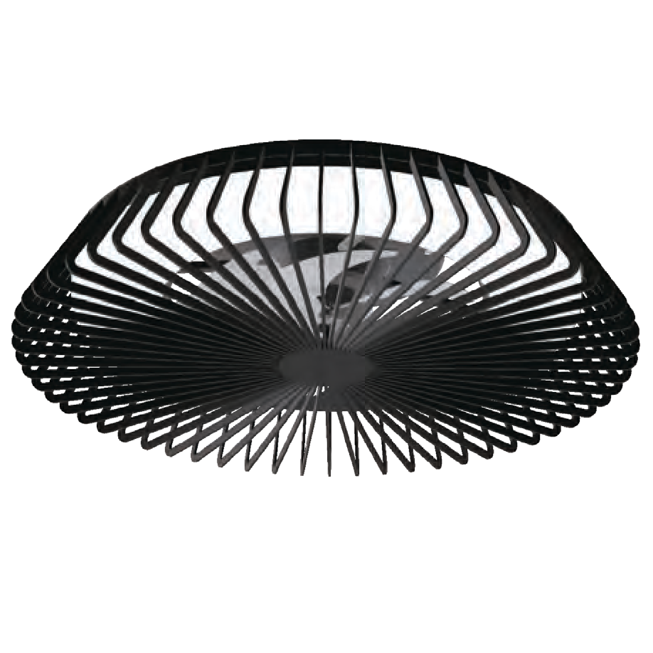 Mantra, Deckenventilator Laya, Schwarz, moderner Deckenventilator