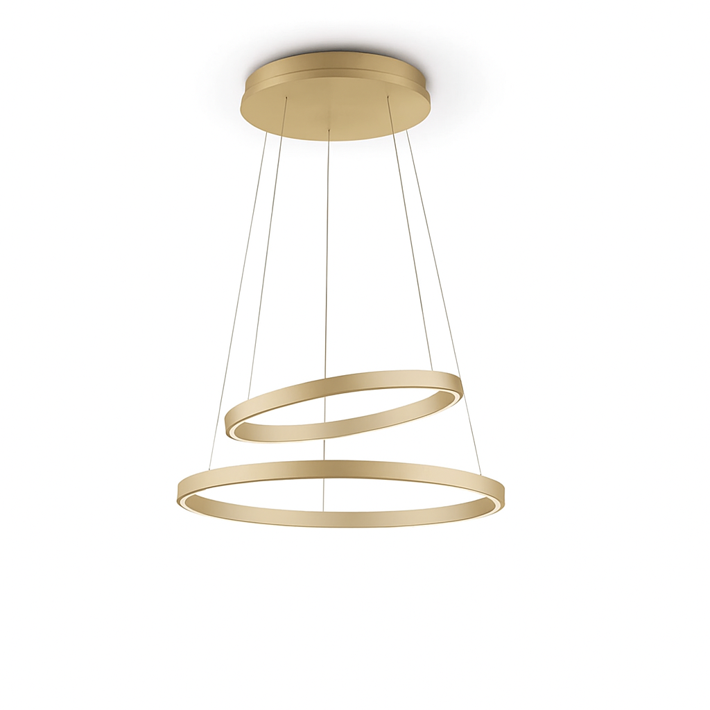 GKS Knapstein, Pendelleuchte Lisa Duo, Sand, moderne Wohnraumbeleuchtung