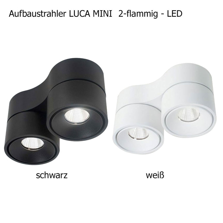 Aufbaustrahler Luca Mini 2-flammig