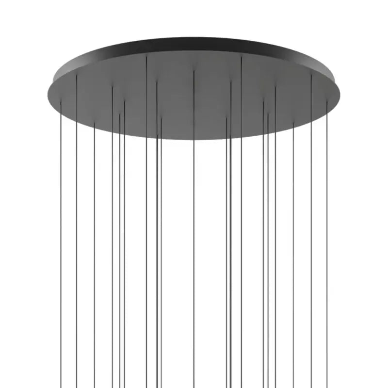 Lodes, Mehrfach-Baldachin, Schwarz 24-fach, technische Lichtplanung