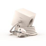Avolt, Abverkauf: Mehrfachsteckdose Square 1, Sand USB-C, moderne Stromversorgung