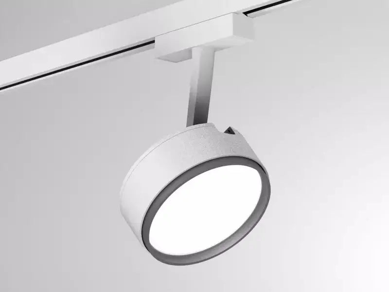 Molto Luce, 2-Phasen Stromschienenstrahler Litin 2, Weiss, moderne Schienenbeleuchtung