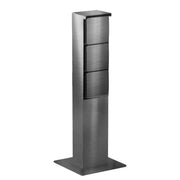 PSM Lighting, NIKE Steckdosensäule, Edelstahl 3-fach, Produktbild