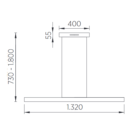 Knapstein Linda - Height-Adjustable LED Pendant Light