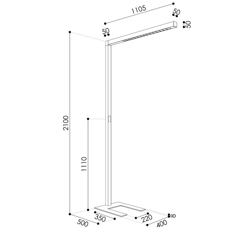 Office-Stehleuchte Vec