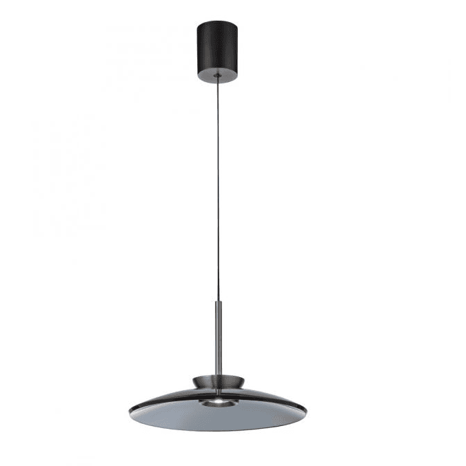 Pure, Pendelleuchte Moon, Platin 1-flammig, Produktbild