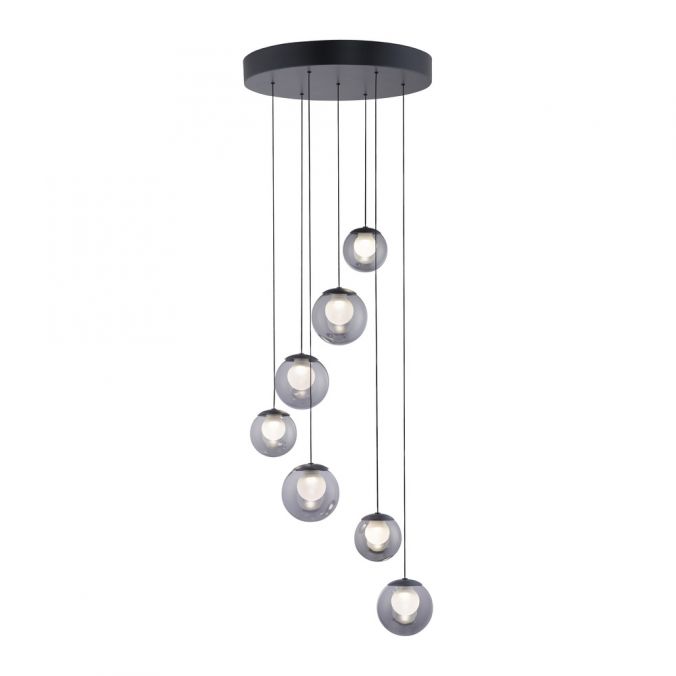 Pure, Pendelleuchte Popup Rondell, Anthrazit, moderne Pendelleuchte