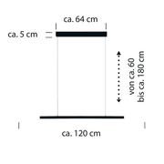 Bankamp, Pendelleuchte Line, 120cm, Skizze