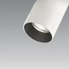 DLS Lighting, 3-Phasen-Stromschienenstrahler Reed, Weiss-Schwarz, moderne Schienenleuchte