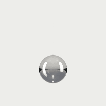 Glas-Pendelleuchte Random Solo von Lodes in Silber