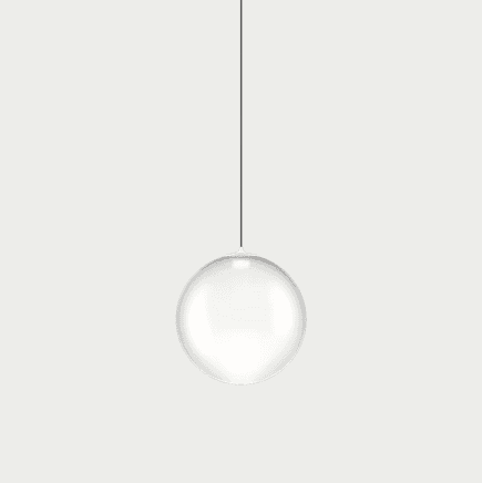 Glas-Pendelleuchte Random Solo weiß von Lodes