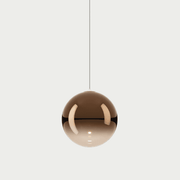 Glas-Pendelleuchte Random Solo in Bronze, elegante Beleuchtung