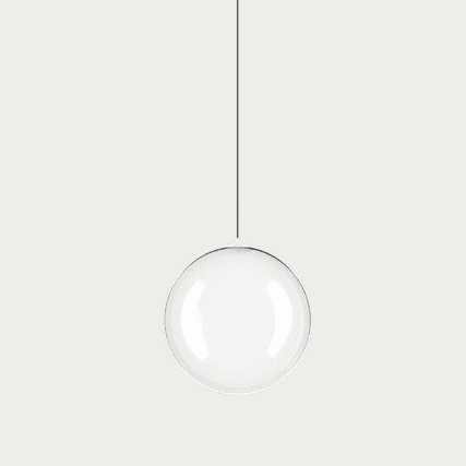 Glas-Pendelleuchte Random Solo von Lodes in Transparent