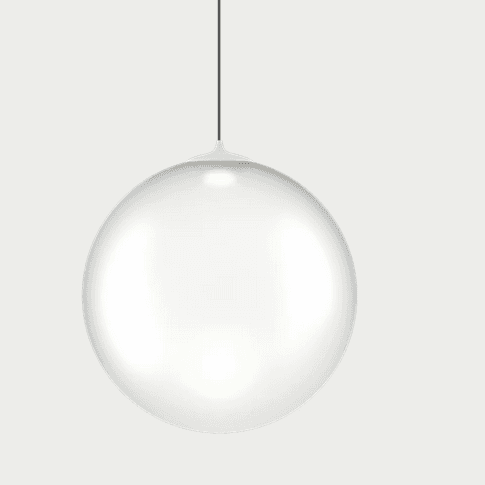 Glas-Pendelleuchte Random Solo von Lodes in milchweißem Design