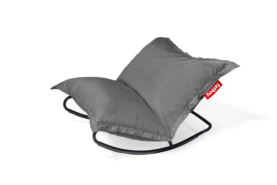 Outdoor Sitzsack in Grau als Schaukelstuhl für Garten