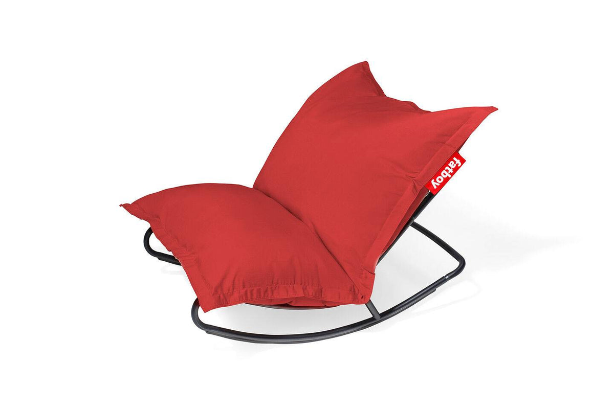 Outdoor Sitzsack in Rot als Schaukelstuhl für Garten