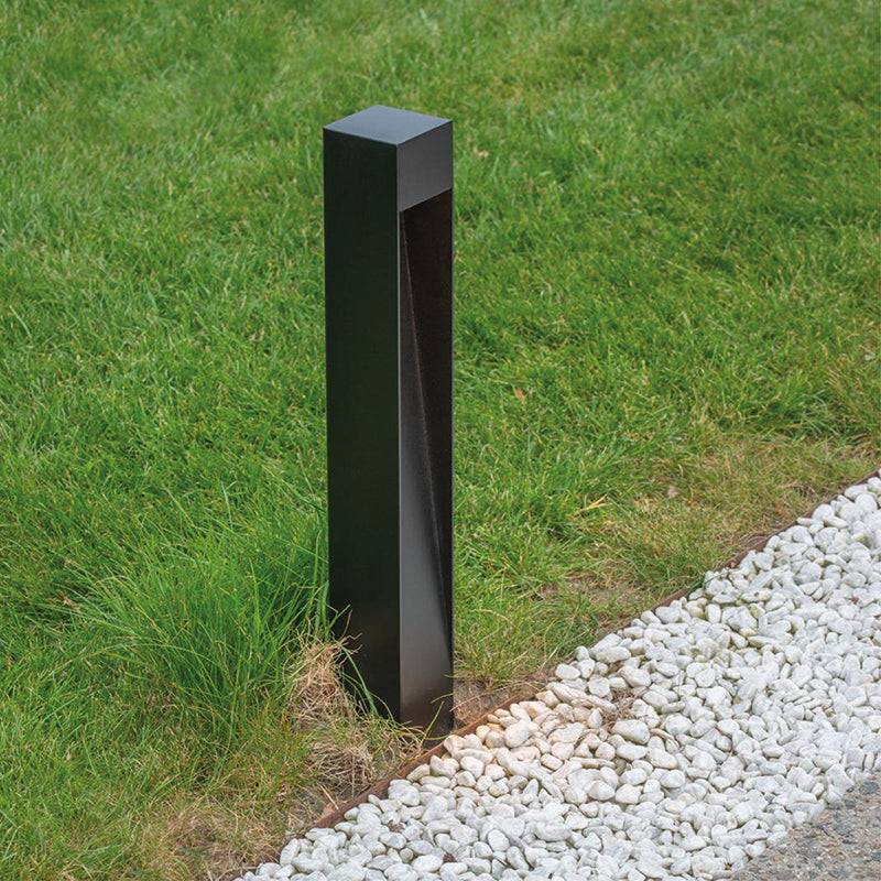 PSM Lighting, LED Pollerleuchte Ruby, Detail, moderne Gartenbeleuchtung