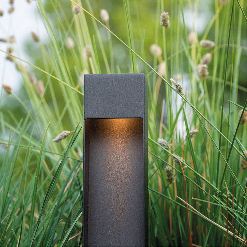 PSM Lighting, LED Pollerleuchte Ruby, Detail, hochwertige Gartenbeleuchtung