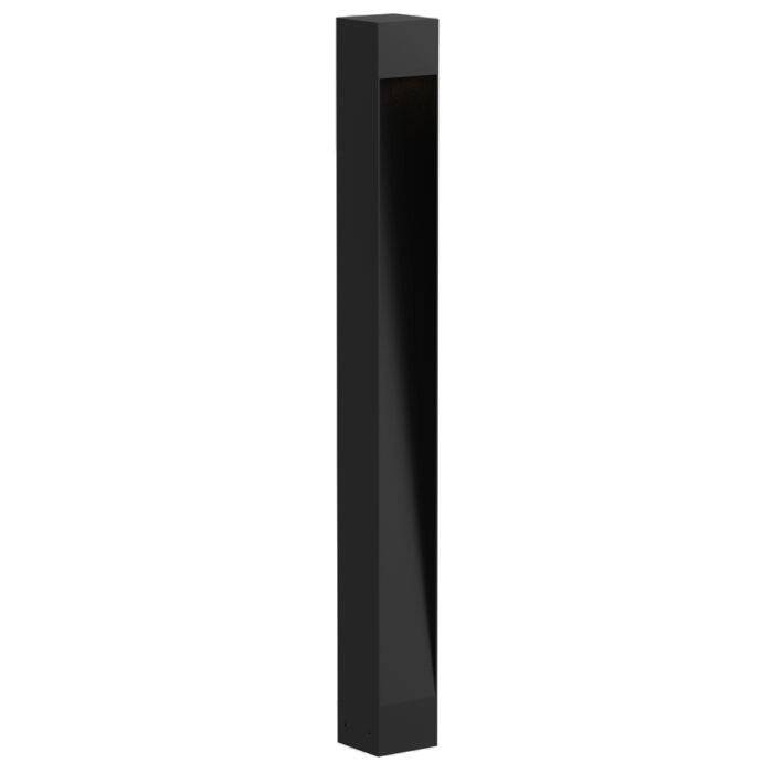 PSM Lighting, LED Pollerleuchte Ruby, Schwarz 70cm, moderne Außenleuchte