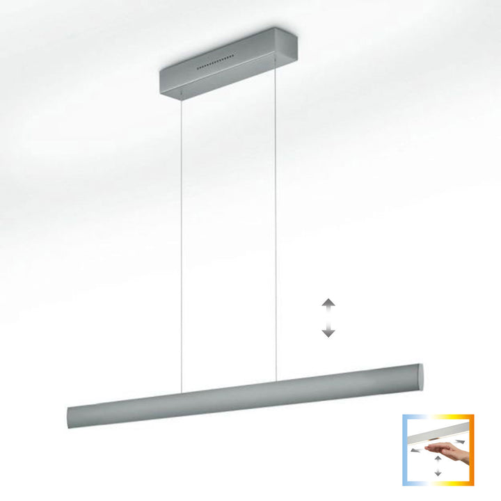 1x Pendelleuchte Runa, 132cm, nickel, Retourenartikel