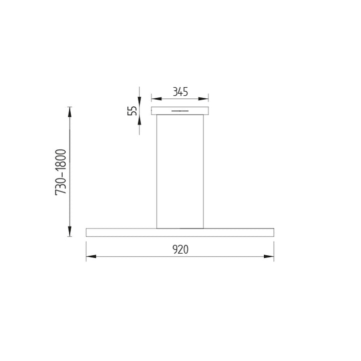 Pendelleuchte Runa 92cm, schwarz, B-Ware