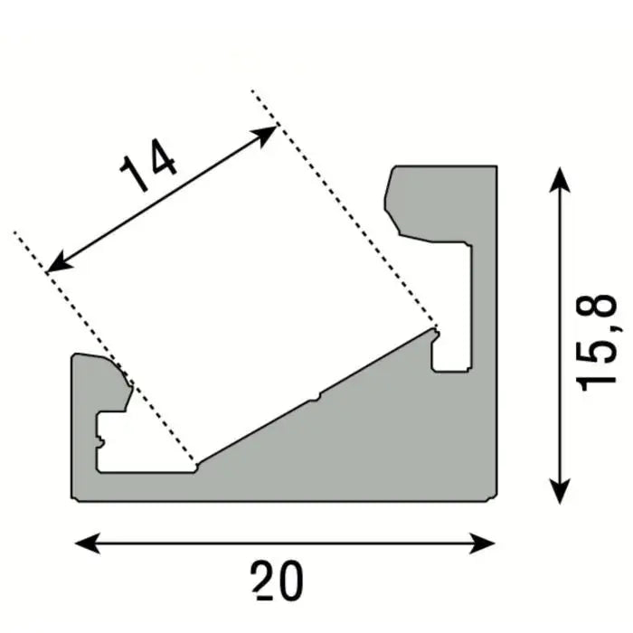 Berla, LED Profil LINE 90, Skizze, technische Lichtplanung