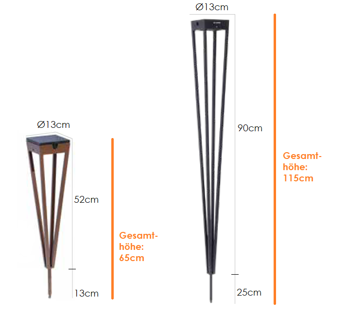 Solar-Spießleuchte Tinka