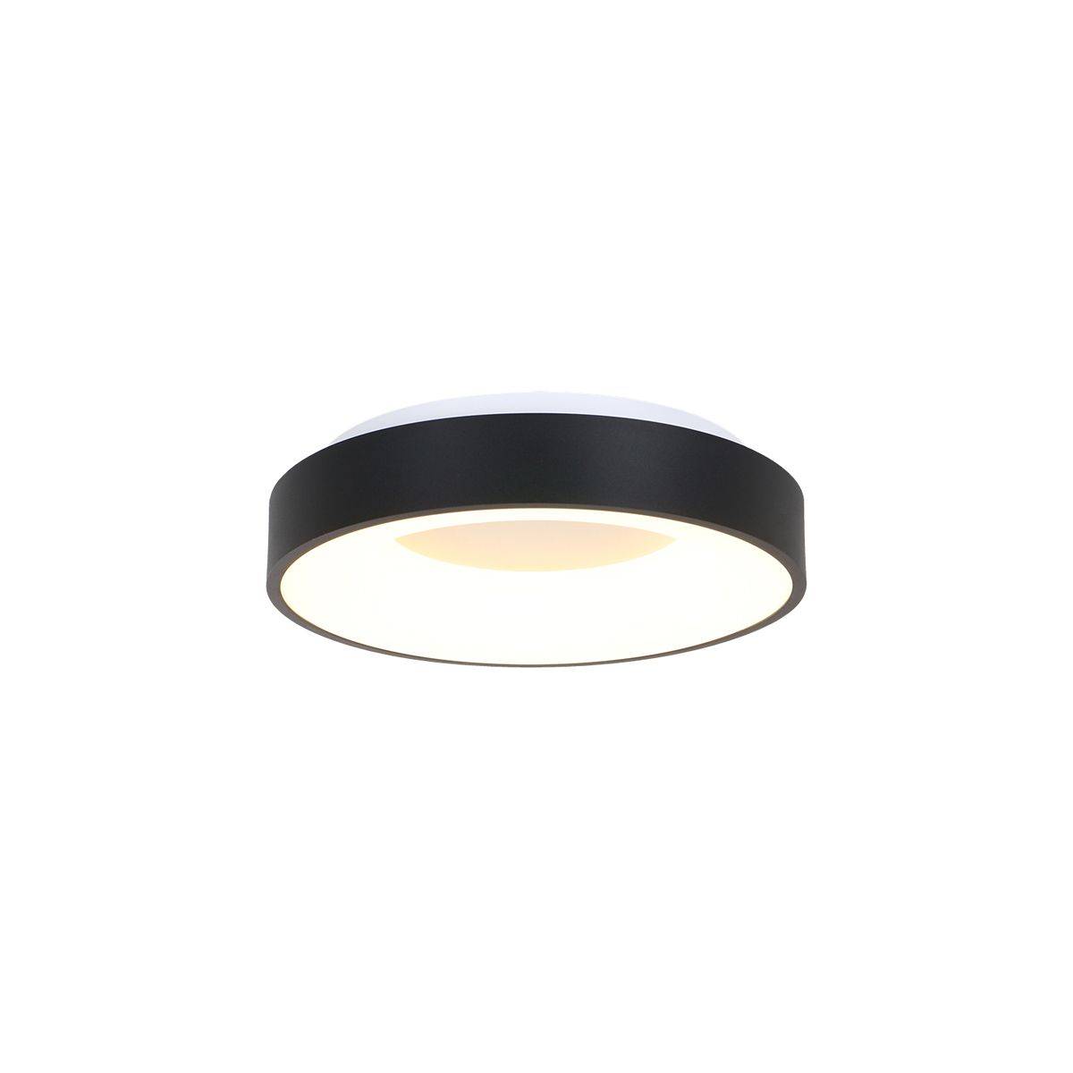 Steinhauer, Deckenleuchte Teina, Schwarz 30cm, moderne Lichtlösung