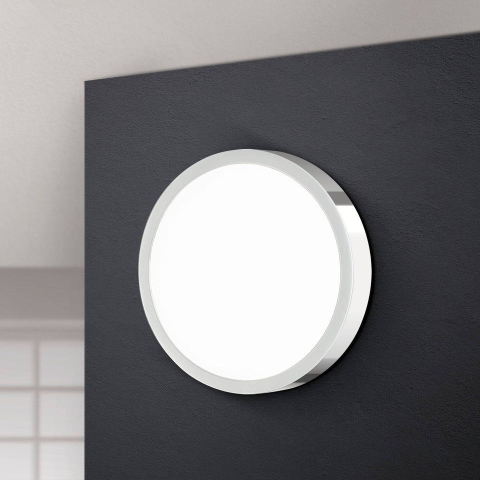 Orion, LED-Panel Chris, Chrom, moderne Deckenbeleuchtung