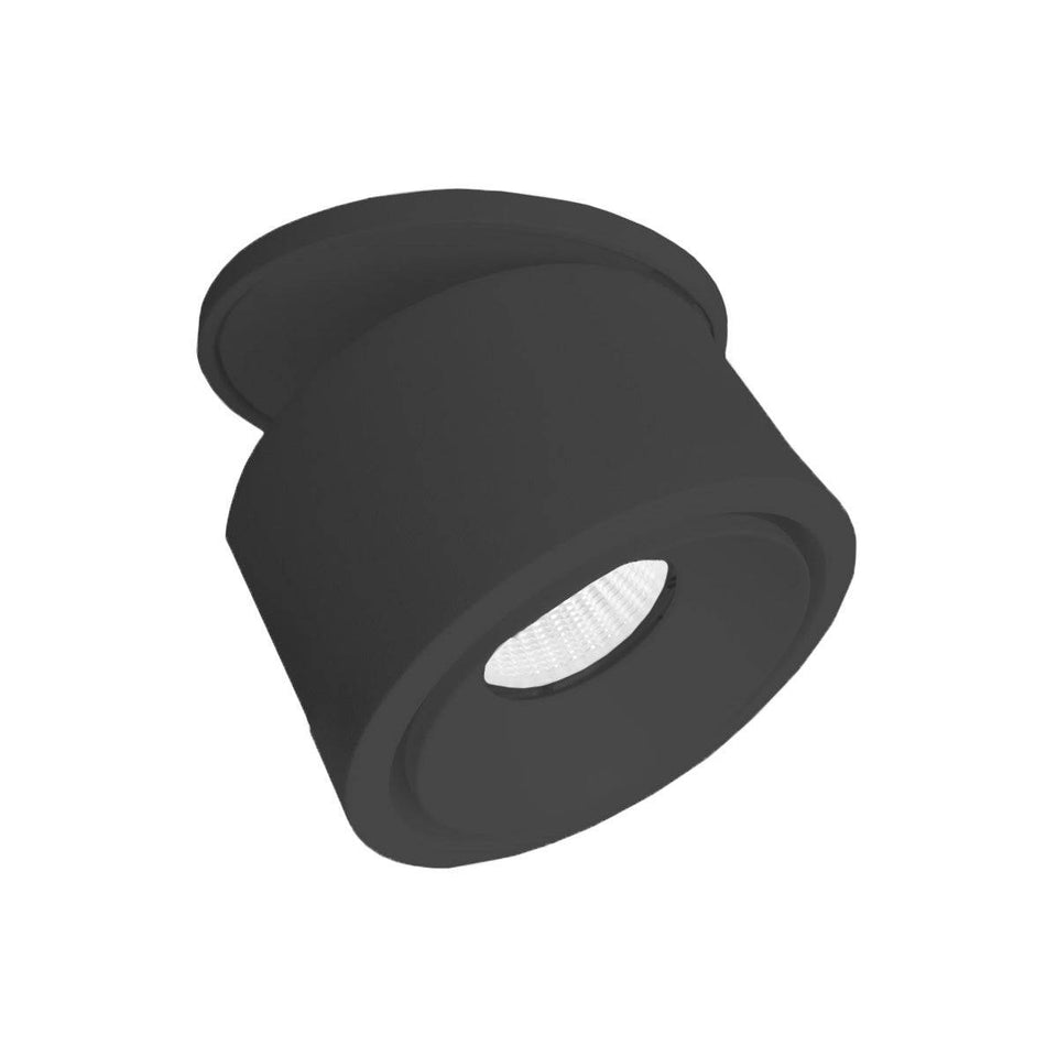 Sonluce, Halbeinbaustrahler Luca Mini, Schwarz, moderne Lichtlösung