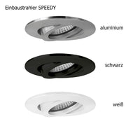Sonluce, Einbaustrahler Speedy, Variantenbild, moderne Einbaubeleuchtung