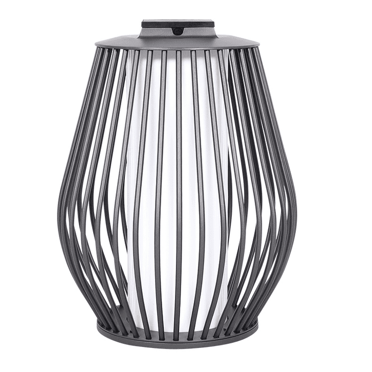 Les Jardins, Solar-Standleuchte Mandaley, Grau 55cm, moderne Solarleuchte