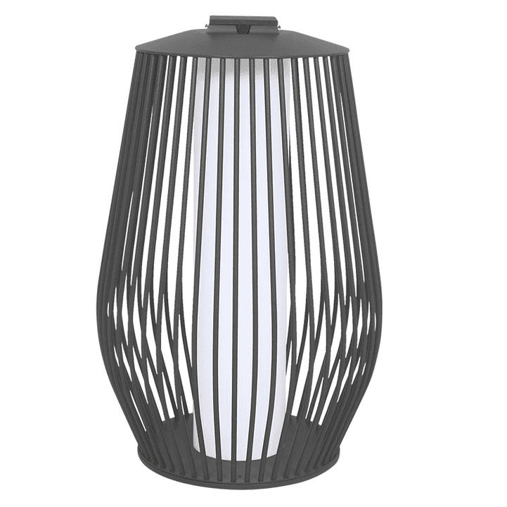 Les Jardins, Solar-Standleuchte Mandaley, Grau 84,5cm, moderne Außenleuchte