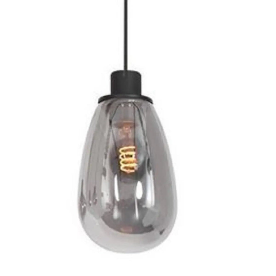 Steinhauer, Pendelleuchte Rauchglas länglich, Produktbild, stilvolle Pendelleuchte