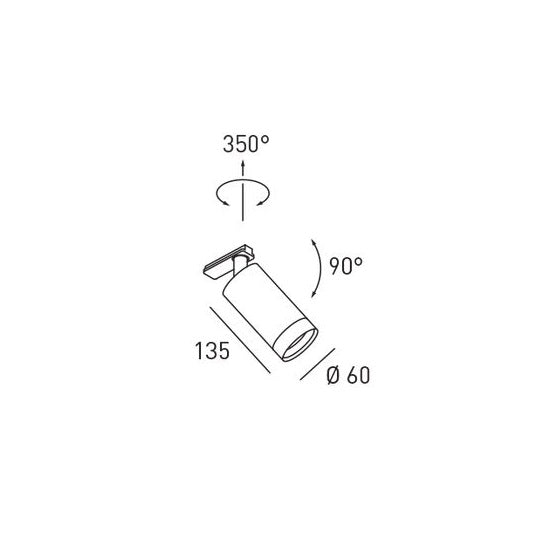 1-Phasen-Stromschienenstrahler Reed