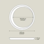 Lodes, Deckenleuchte Tidal, 75cm, Skizze