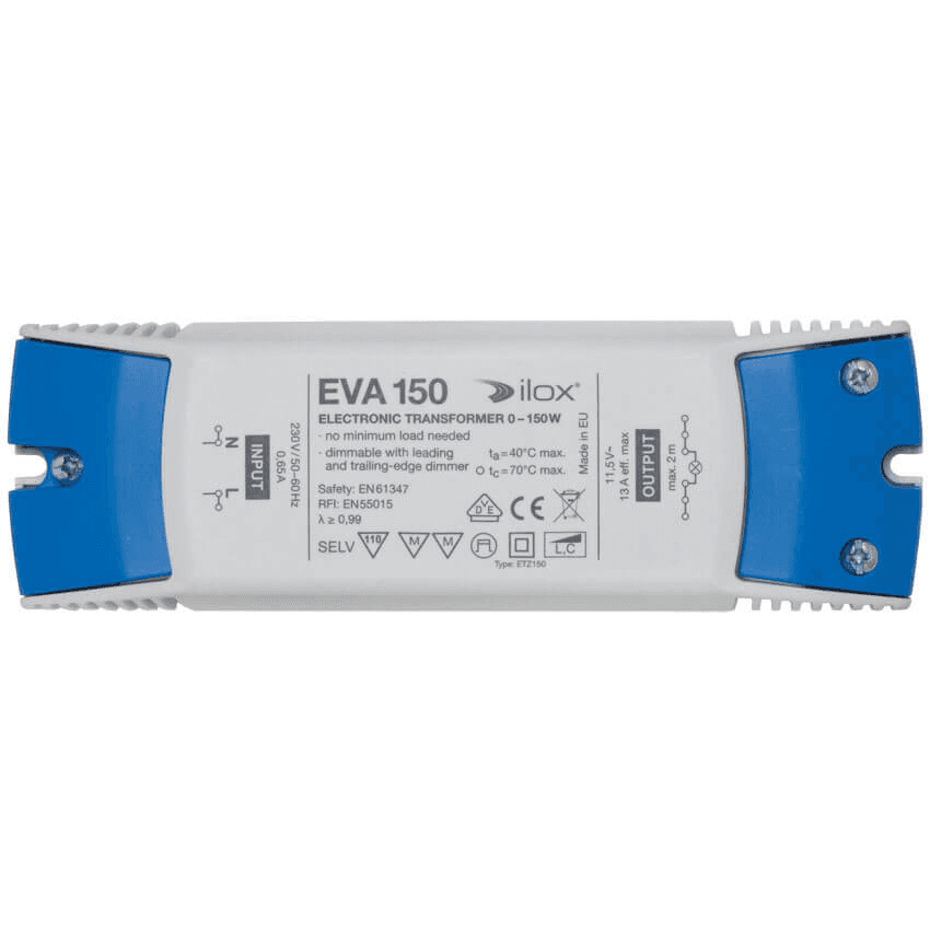 EVA 150 elektronischer Trafo für Beleuchtung mit weißem Gehäuse