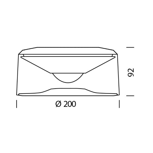 Deckenleuchte Vior X, Phasendimmung