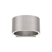 Wandleuchte Clipse in silbernem Finish, Up/Down Beleuchtung, elegante LED-Wandleuchte