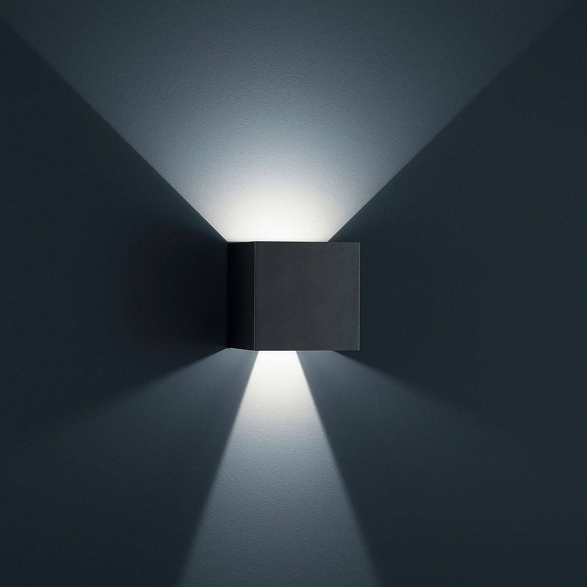 Sonluce, Wandleuchte Bico XXL, Schwarz, stilvolle Außenbeleuchtung