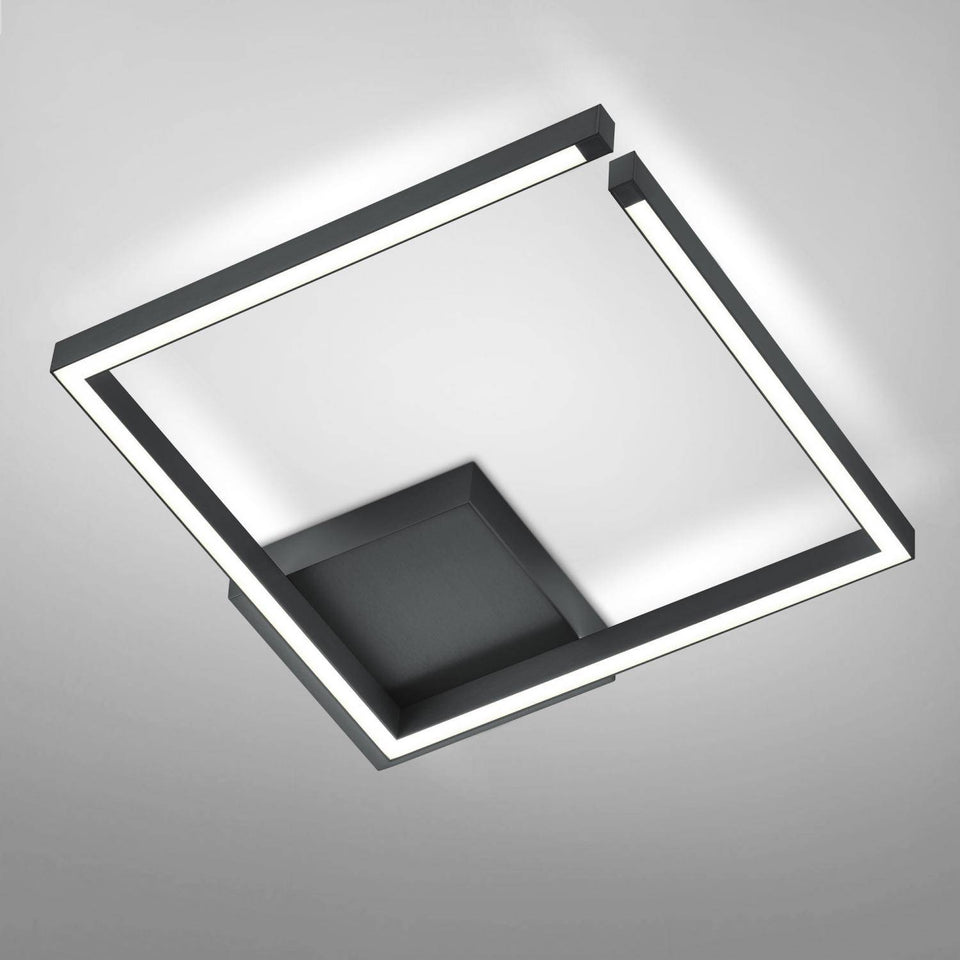 GKS Knapstein, Deckenleuchte Yoko-Q, Schwarz, stilvolle Lichtlösung