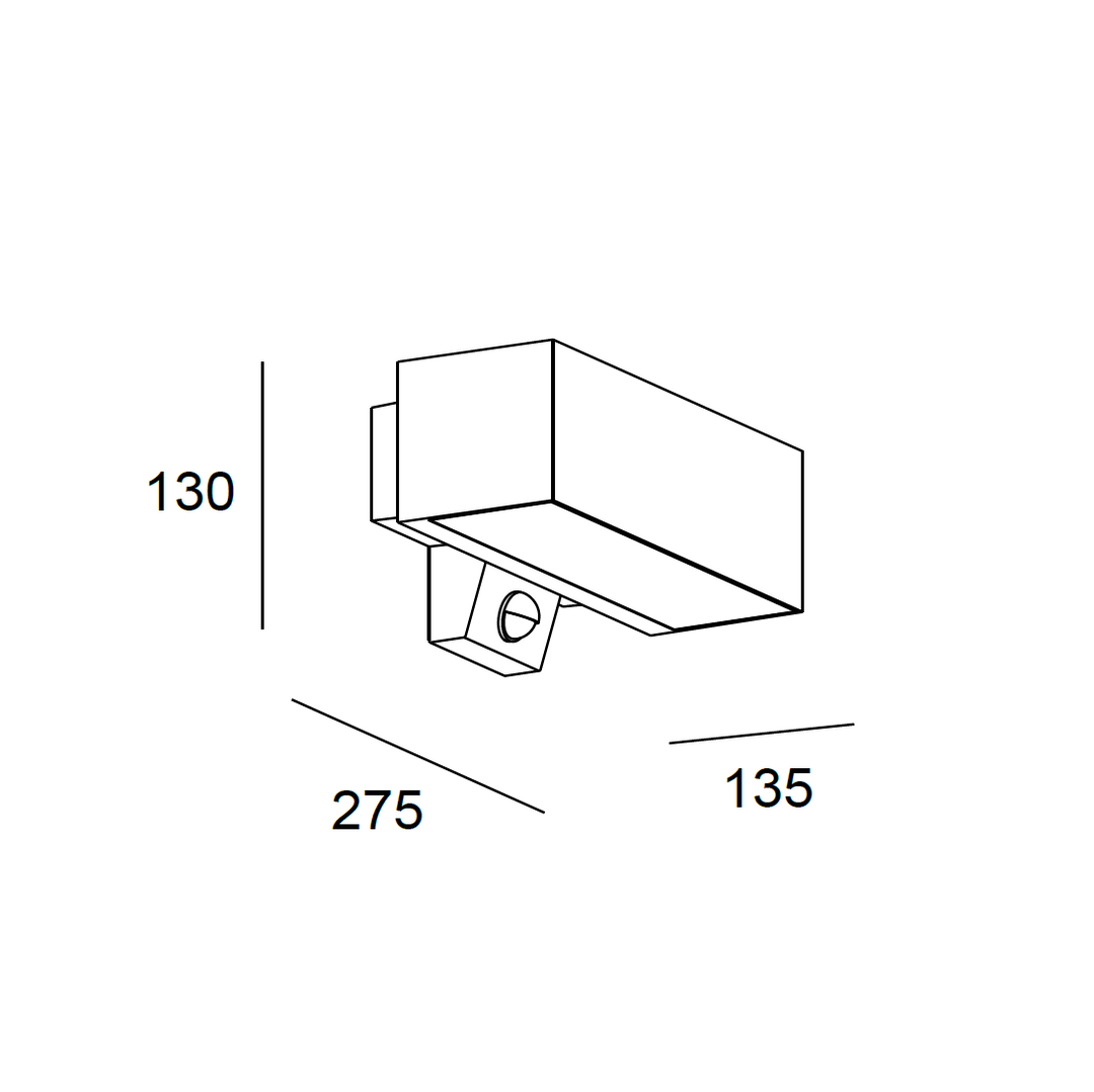 Sensor-Wandleuchte Afrodita