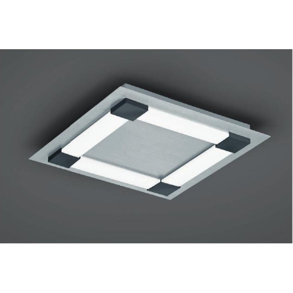 LED-Deckenleuchte Bopp Plain 48 × 48 cm – Anthrazit-Aluminium