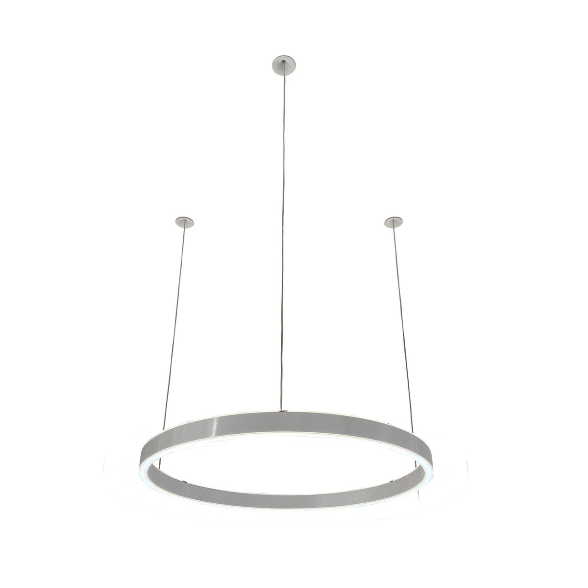 Braga, Pendelleuchte Loop 24V, 40cm Aluminium, moderne Lichtlösung