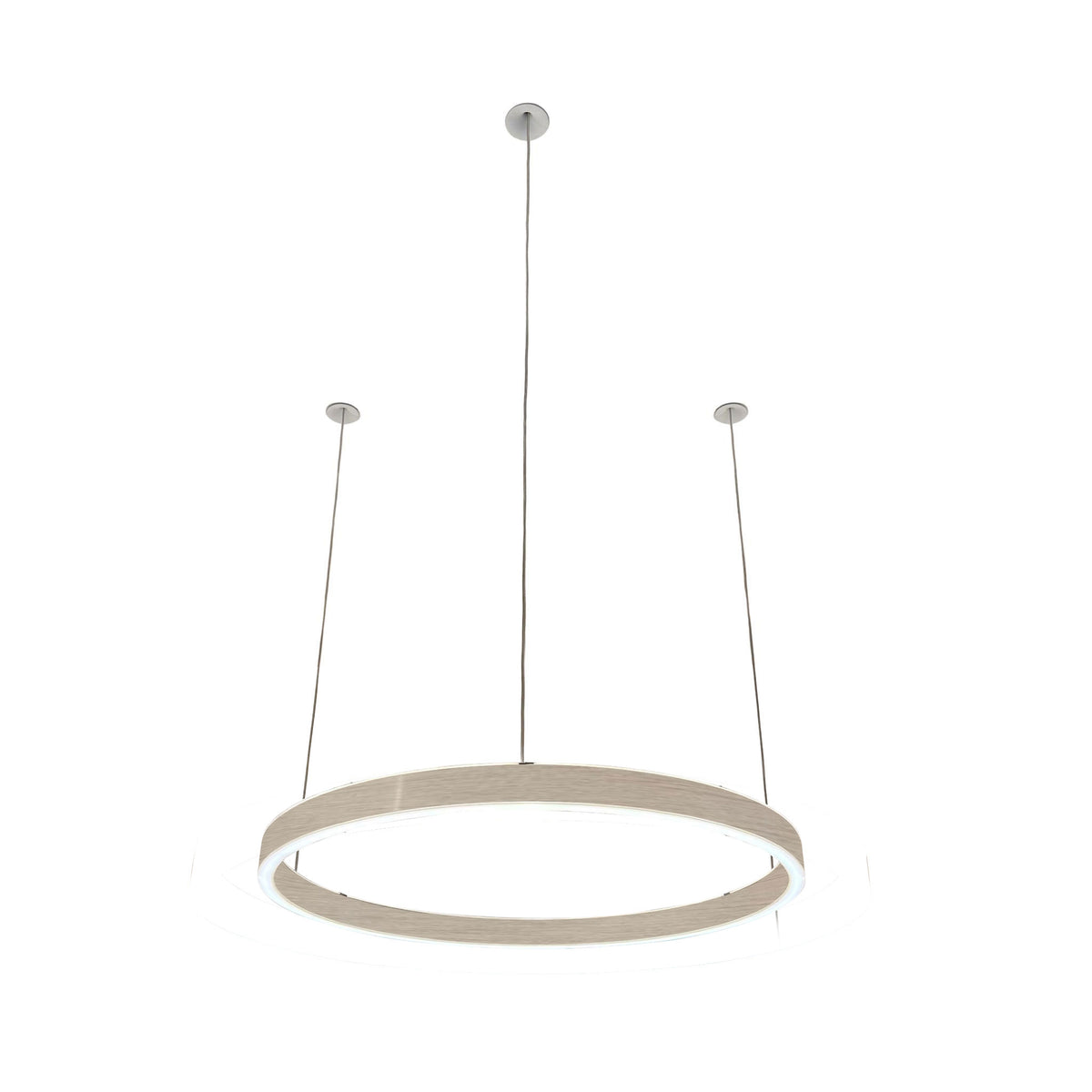 Braga, Pendelleuchte Loop 24V, 40cm Champagne, moderne Raumbeleuchtung