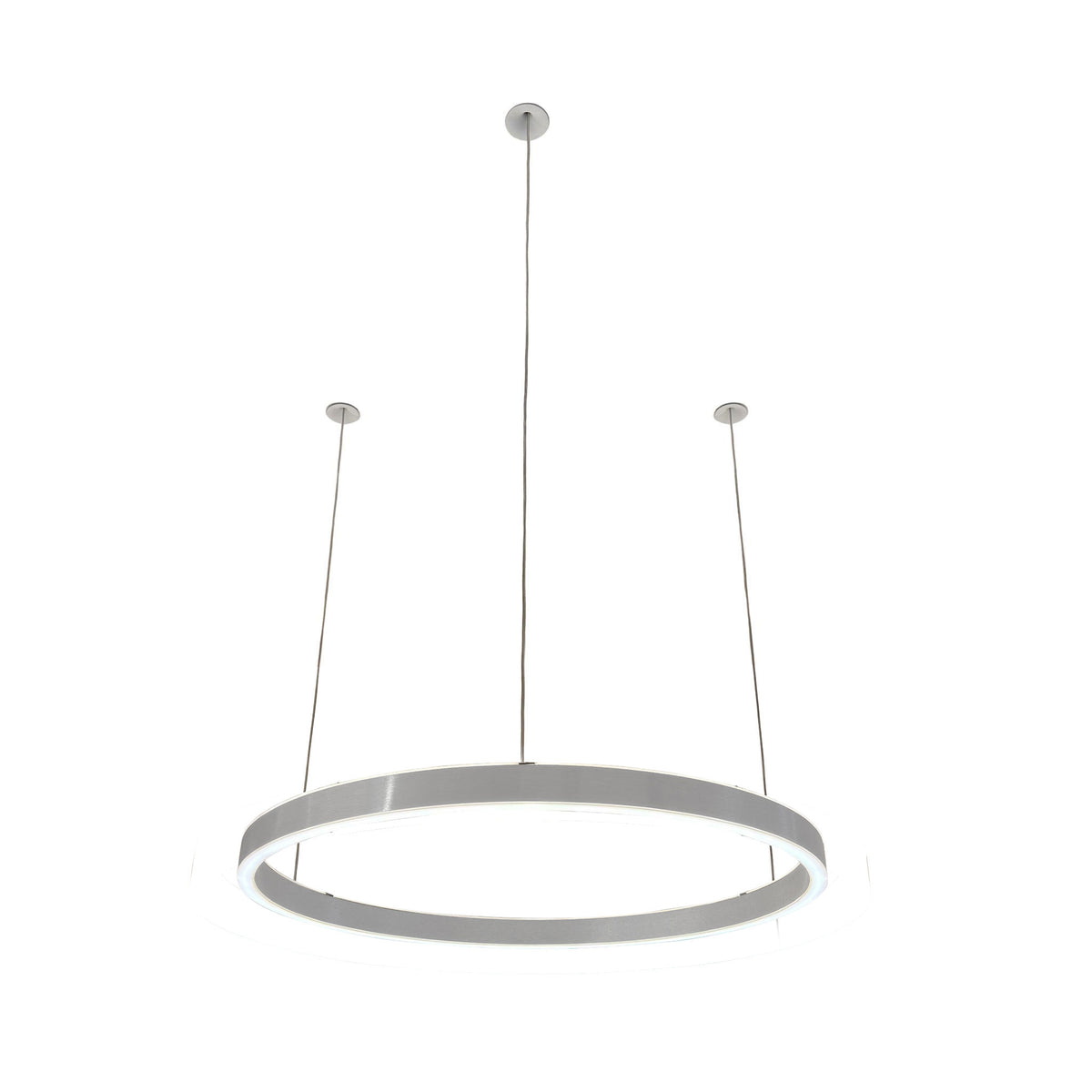 Braga, Pendelleuchte Loop 24V, 50cm Aluminium, stilvolle Lichtlösung