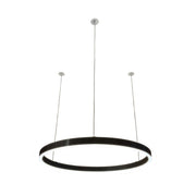 Braga, Pendelleuchte Loop 24V, 60cm Schwarz, moderne Raumbeleuchtung