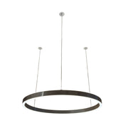 Braga, Pendelleuchte Loop 24V, 75cm Gunmetal, moderne Pendelleuchte