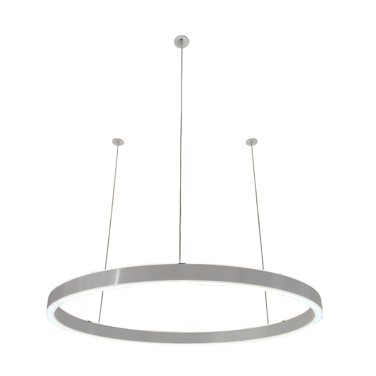 Braga, Pendelleuchte Loop 24V, 90cm Aluminium, hochwertige Raumbeleuchtung