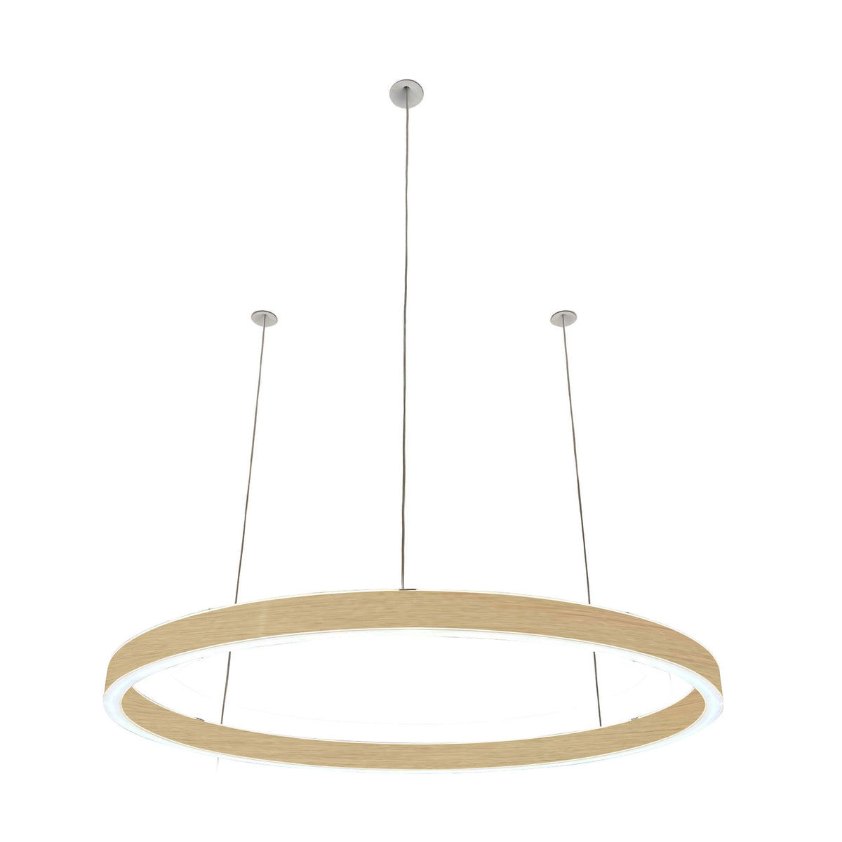 Braga, Pendelleuchte Loop 24V, 90cm Gold, moderne Raumbeleuchtung